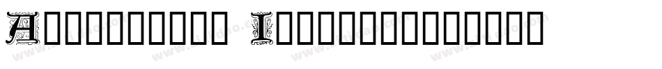 Augsburger Initials字体转换